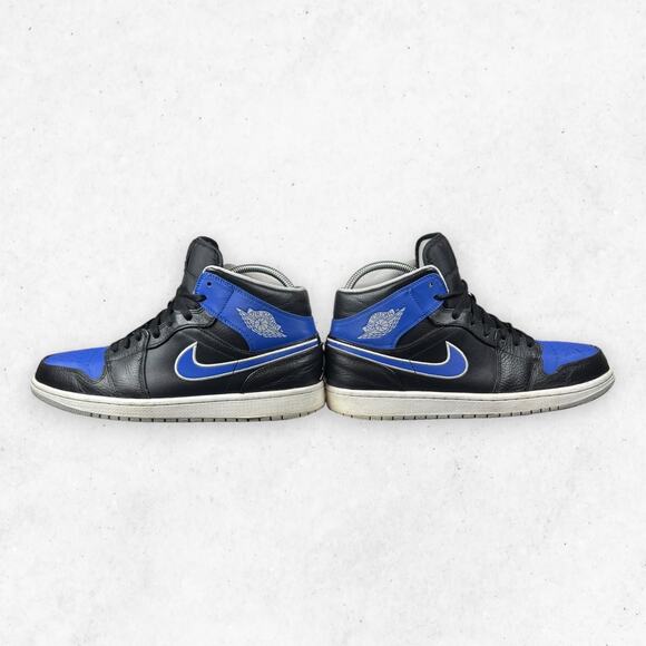 Air Jordan 1 Mid Royal Blue Black 554724-007 Men\'s US 10.5 2013 No Box main image 5
